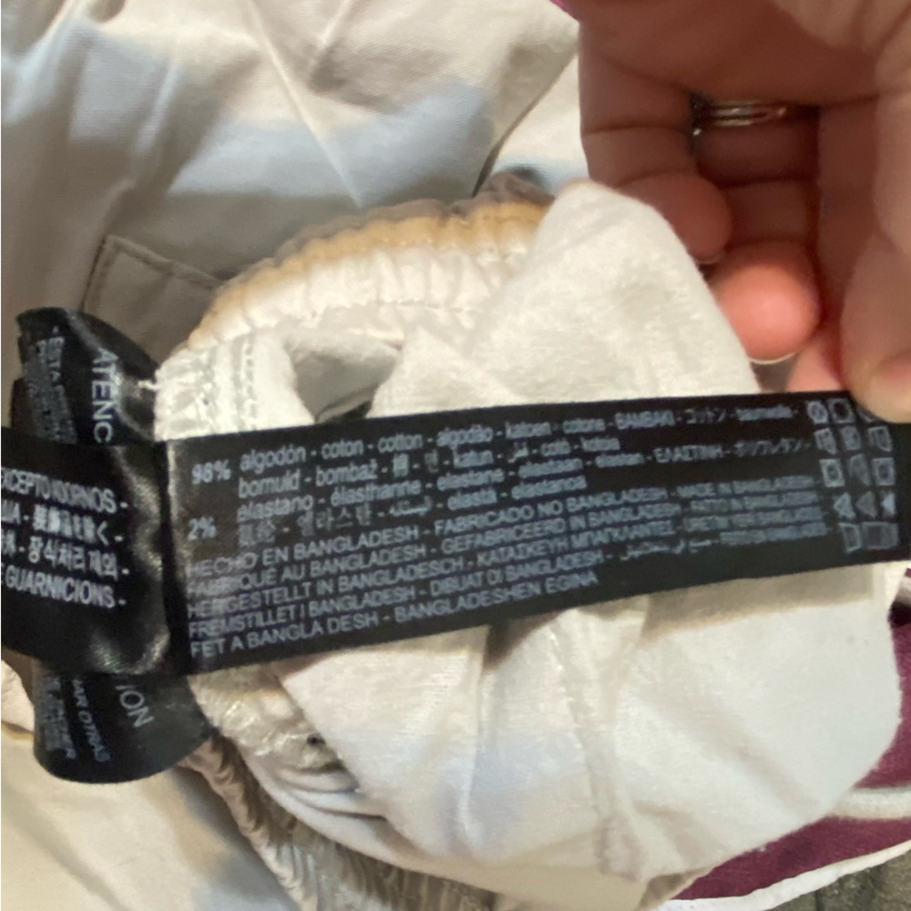 Zara XL Beige Cargo Joggers - Picture 10 of 10